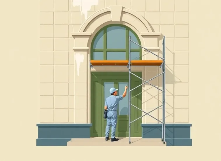 Ravalement de façade en pierre, nettoyage et application d'enduit
